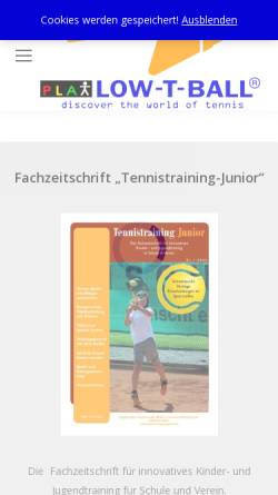 Vorschau der mobilen Webseite low-t-ball.de, Low-t-ball-Firma Reimar Bezzenberger