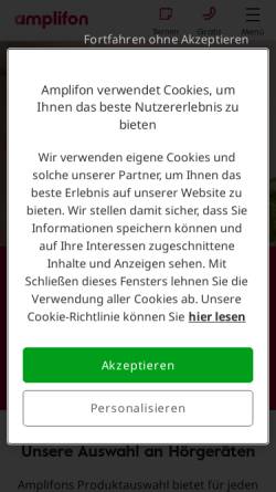 Vorschau der mobilen Webseite www.hoergeraete-koechling.de, Hörgeräte Köchling