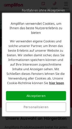 Vorschau der mobilen Webseite www.koechling-hoergeraete.de, Köchling Hörgeräte