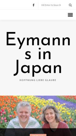 Vorschau der mobilen Webseite www.eymanns.de, Joerg und Dorothea Eymann in Japan