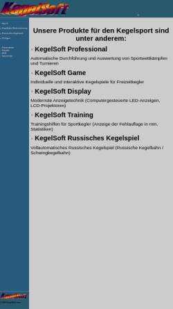 Vorschau der mobilen Webseite www.kegelsoft.com, KegelSoft