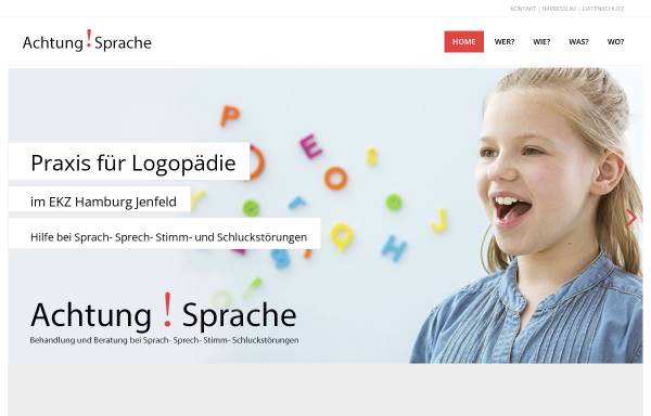 Vorschau von www.logopaeden-hamburg.de, Praxisgemeinschaft für Logopädie