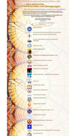 Vorschau der mobilen Webseite www.geistliche-gemeinschaften.de, Geistliche Gemeinschaften und Bewegungen