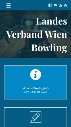 Vorschau der mobilen Webseite bowling-wien.at, BLV Wien