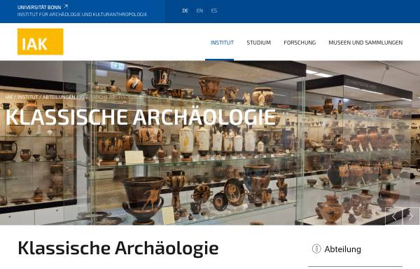 Vorschau von www.ai.uni-bonn.de, Archäologisches Institut der Universität Bonn