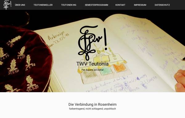 Vorschau von www.twv-teutonia.de, Teutonia zu Rosenheim