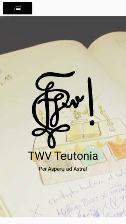 Vorschau der mobilen Webseite www.twv-teutonia.de, Teutonia zu Rosenheim