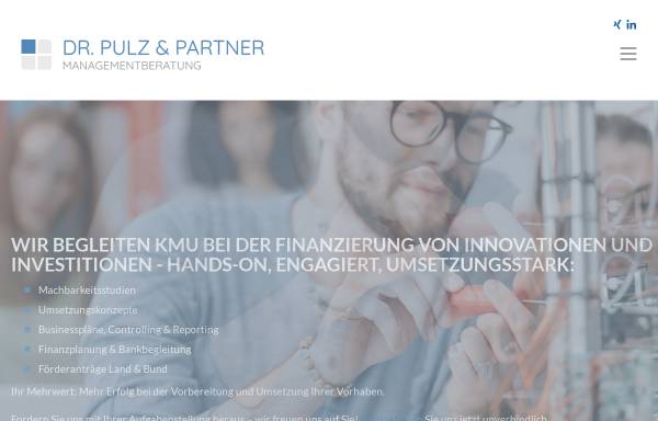Vorschau von mehr-innovationserfolg.de, Dr. Pulz & Partner Managementberatung