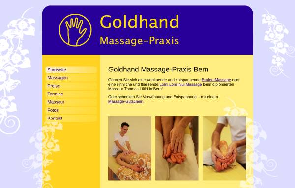Vorschau von www.goldhand.ch, Goldhand Massagepraxis
