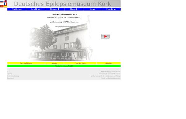 Vorschau von www.epilepsiemuseum.de, Deutsches Epilepsiemuseum Kork