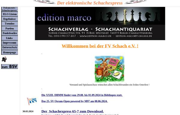 Vorschau von fvschach.de, Fach-Vereinigung Schach e.V. im BSVB e.V.
