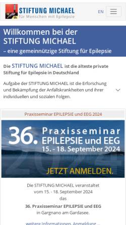 Vorschau der mobilen Webseite www.stiftung-michael.de, Stiftung Michael