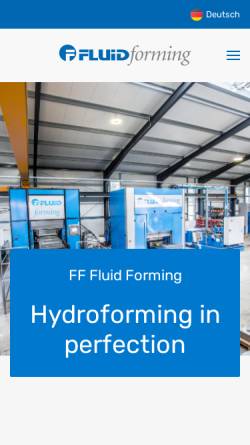 Vorschau der mobilen Webseite www.fluidforming.de, FF Fluid Forming GmbH