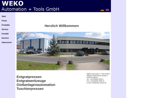 Vorschau von www.weko-online.de, WEKO Entgratungstechnik GmbH