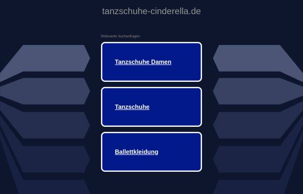 Vorschau von tanzschuhe-cinderella.de, Tanzschuhe Cinderella, Karola Vogel