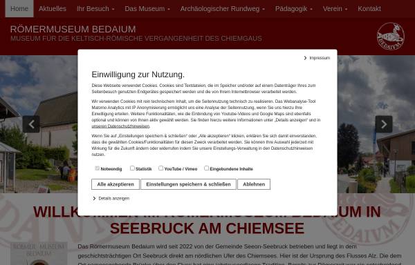 Vorschau von roemermuseum-bedaium.byseum.de, Seebruck, Römermuseum Bedaium