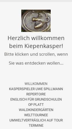 Vorschau der mobilen Webseite www.kiepenkasper.de, Kiepenkasper