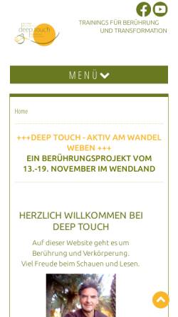 Vorschau der mobilen Webseite www.deep-touch.de, Grahner, Ulrich