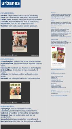 Vorschau der mobilen Webseite www.urbanes.de, Urbanes Zeitschrift Website