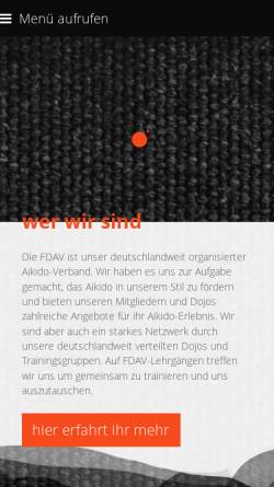 Vorschau der mobilen Webseite freie-deutsche-aikido-vereinigung.de, Freie Deutsche Aikido Vereinigung e.V.
