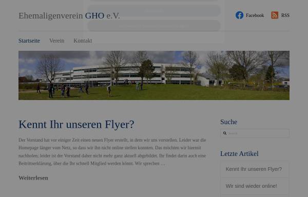 Vorschau von www.ehemaligenverein-gho.de, Heide - Ehemaligenverein Gymnasium Heide-Ost e.V.