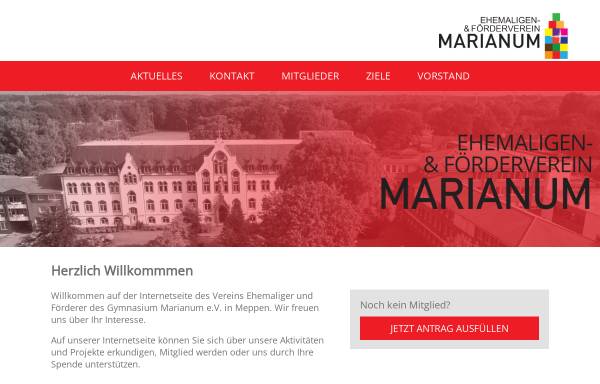 Vorschau von www.ehemaligenverein-marianum.de, Meppen - Verein Ehemaliger und Förderer des Gymnasium Marianum e.V.