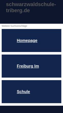 Vorschau der mobilen Webseite www.schwarzwaldschule-triberg.de, Unterkirnach - Alumni der Schwarzwaldschule Triberg und Progymnasium Maria Tann