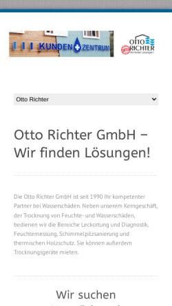Vorschau der mobilen Webseite www.otto-richter.de, Otto Richter GmbH