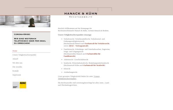 Vorschau von www.hanack-kuehn.de, Hanack & Ibrahim
