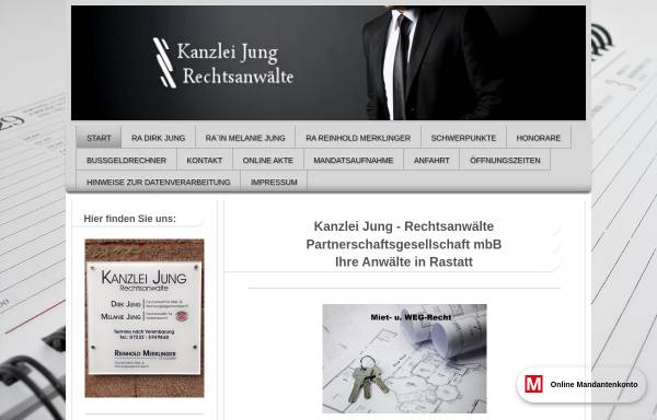Vorschau von www.kanzlei-jung.de, Kanzlei Jung