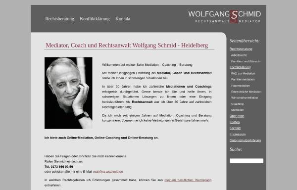 Vorschau von www.ra-wschmid.de, Schmid Wolfgang