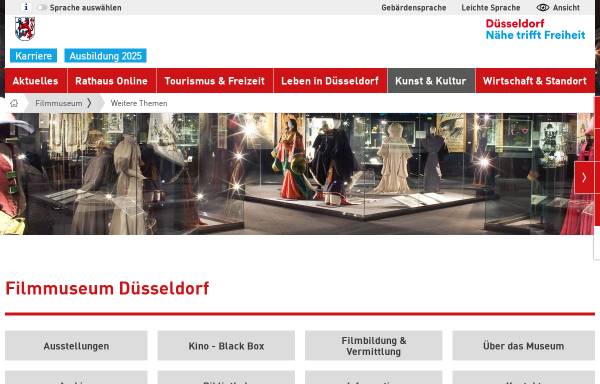 Vorschau von www.duesseldorf.de, Filmmuseum