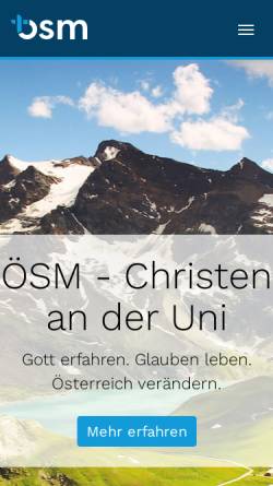 Vorschau der mobilen Webseite www.oesm.at, Österreichische Studentenmission (ÖSM)