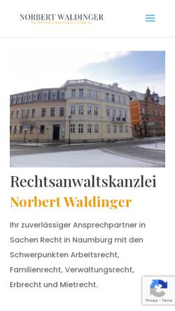 Vorschau der mobilen Webseite www.kanzlei-naumburg.de, Berck & Hoekstra