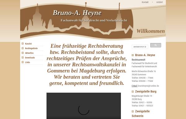 Vorschau von www.rechtsanwalt-heyne.de, Heyne Bruno-A.
