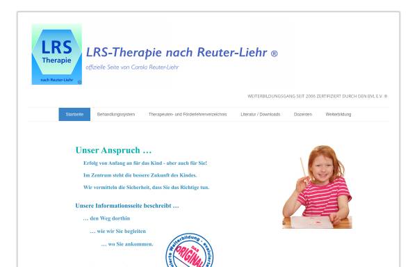 Vorschau von www.lrs-therapie.de, Ausbildungsinstitut Reuter-Liehr