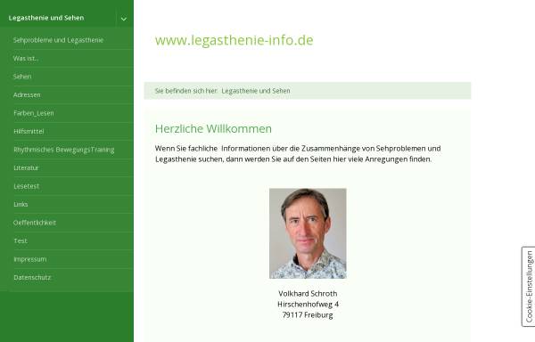 Vorschau von www.legasthenie-info.de, Legasthenie und Sehprobleme