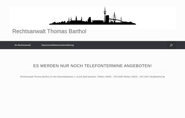 Vorschau von www.ra-barthol.de, Barthol Thomas