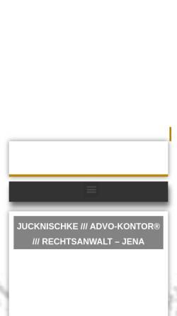 Vorschau der mobilen Webseite www.advo-kontor.de, Jucknischke Gerhard