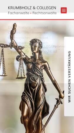 Vorschau der mobilen Webseite www.rechtsanwalt-gera.de, Krumbholz, Ferling, Lex & Collegen