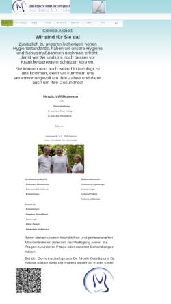 Vorschau der mobilen Webseite www.karlsruhe-zahnarzt.de, Gemeinschaftspraxis Dres. Gnädig und Dr. Macke