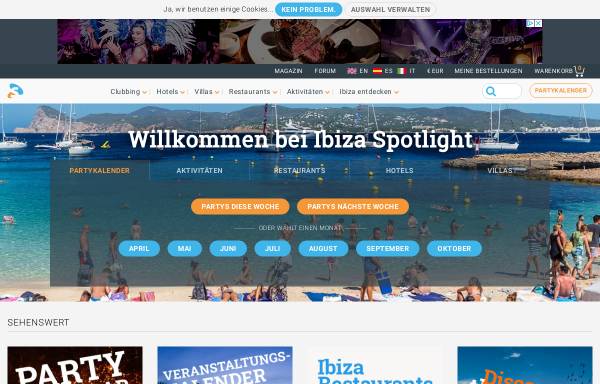 Vorschau von www.ibiza-spotlight.de, Ibiza Spotlight