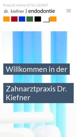 Vorschau der mobilen Webseite dr-kiefner.de, Dr. Peter Kiefner