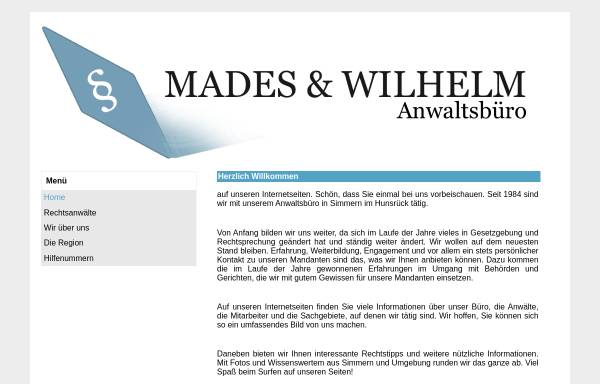 Vorschau von www.madesundwilhelm.de, Mades & Wilhelm