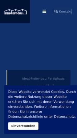 Vorschau der mobilen Webseite www.ideal-heim-bau.de, Ideal-Heim-Bau Vogt GmbH