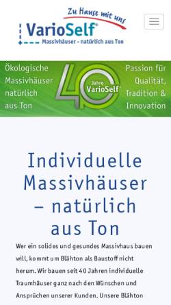 Vorschau der mobilen Webseite www.varioself.de, VarioSelf-Haus Paul Schröder