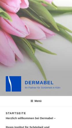 Vorschau der mobilen Webseite www.dermabel.de, Aesthesis-Dermabel - Institut für Laser- und ästhetische Dermatologie