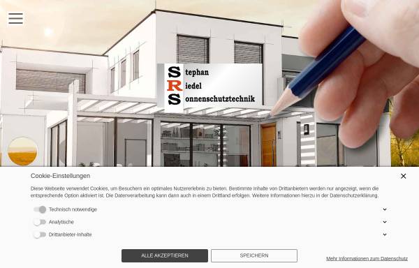 Vorschau von www.srs-riedel.de, Stephan Riedel Sonnenschutztechnik