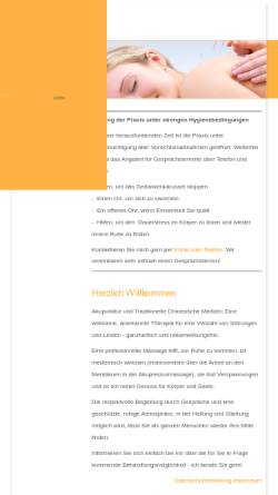 Vorschau der mobilen Webseite www.praxis-thiermann.de, Christine Thiermann