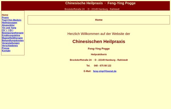 Vorschau von www.chinesischeheilpraxis.de, Feng-Ying Pogge